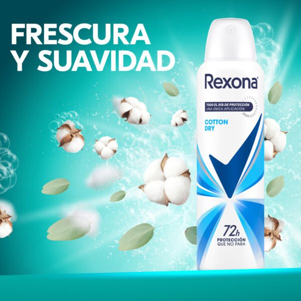 REXONA DESODORANTE COTTON DRY AER X150ml - Imagen 2