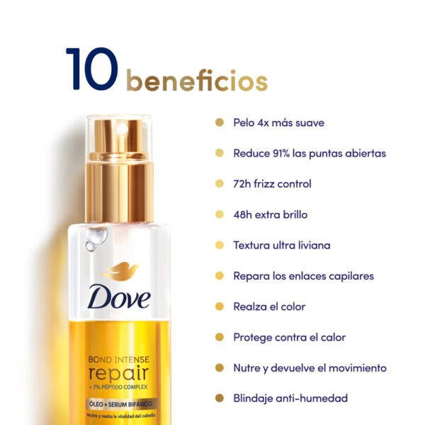 Dove  oleo+serumBond Intense Repair x 110 ml - Imagen 3